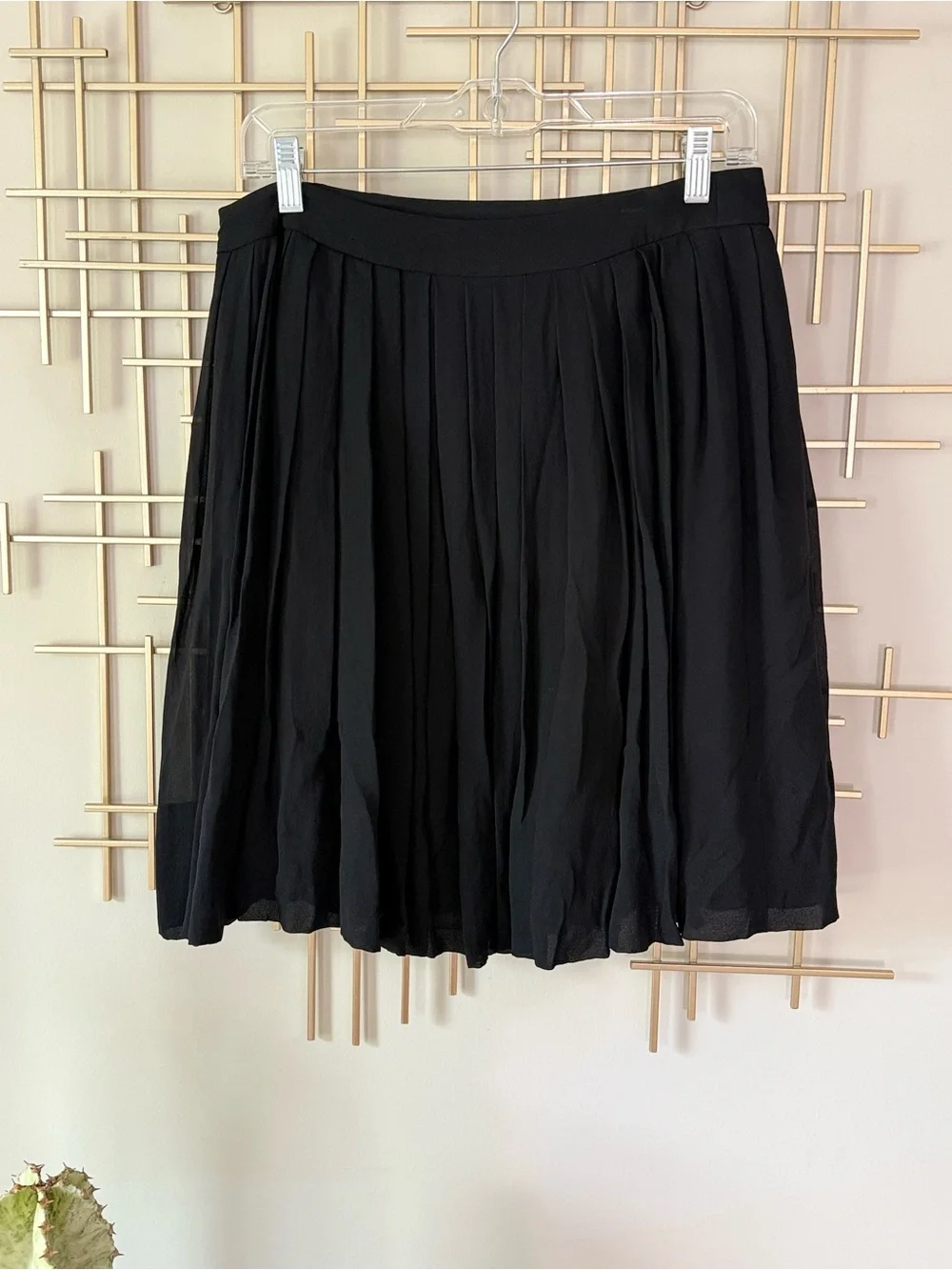 Talbots Black Pleated Women's Skirt 6P